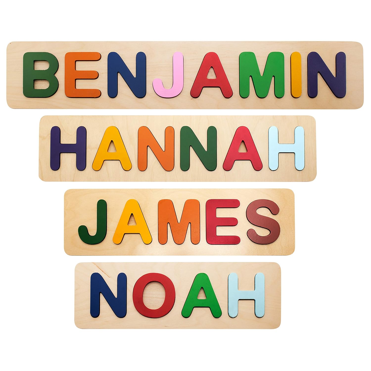 Personalized Wooden Name Puzzle for Kids Up to 12 Letters