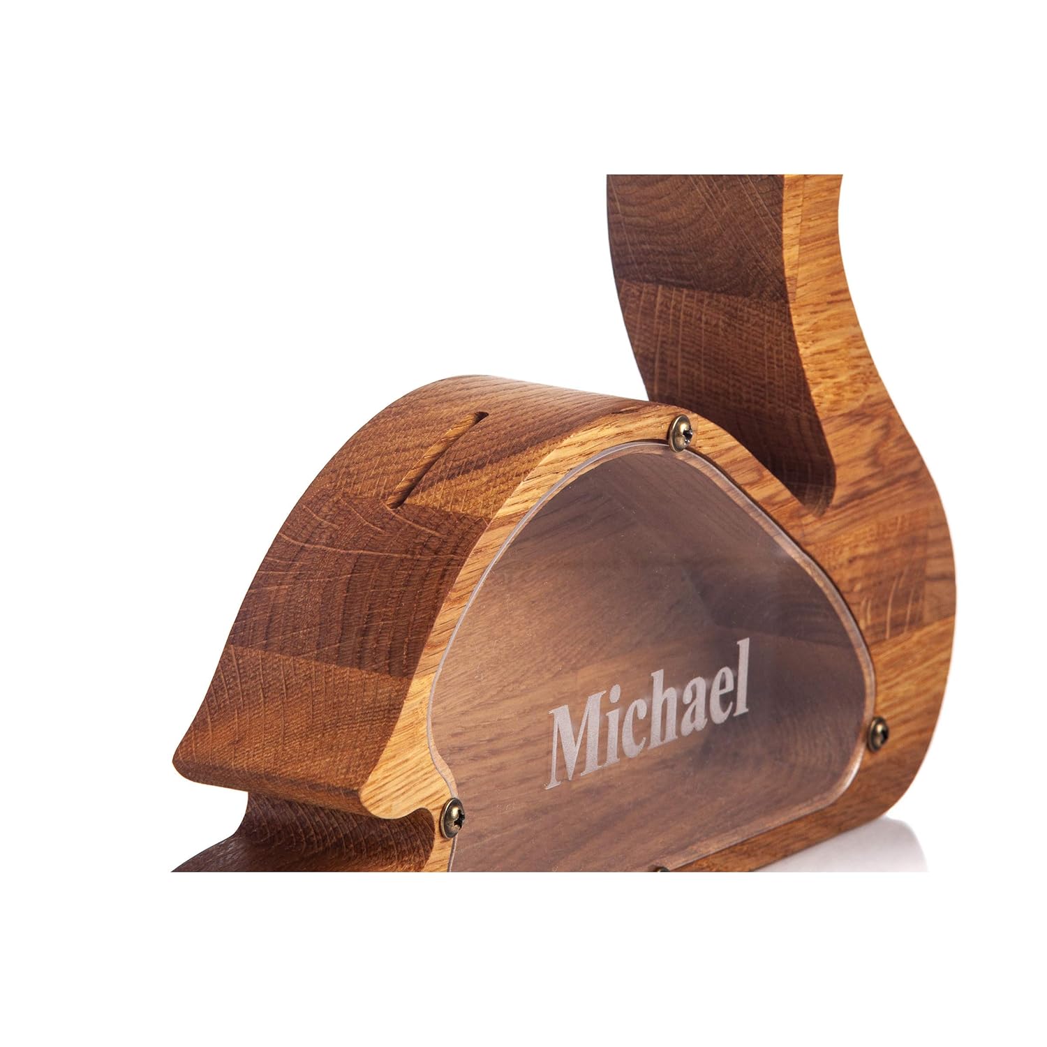 Wood Piggy Bank Swan - Montessori Wooden Gift for Kids