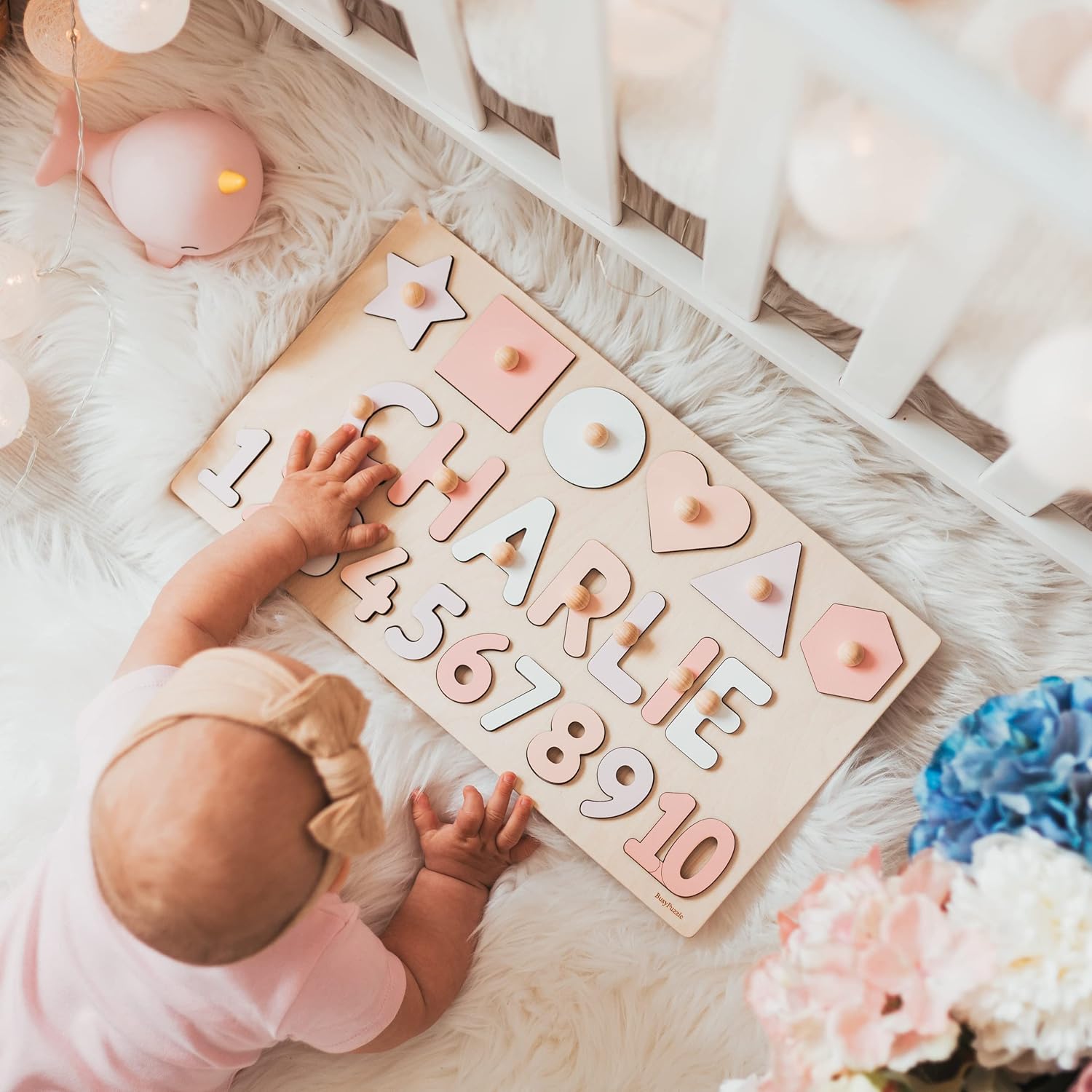 Personalized Name Puzzle With Numbers and Shapes 1