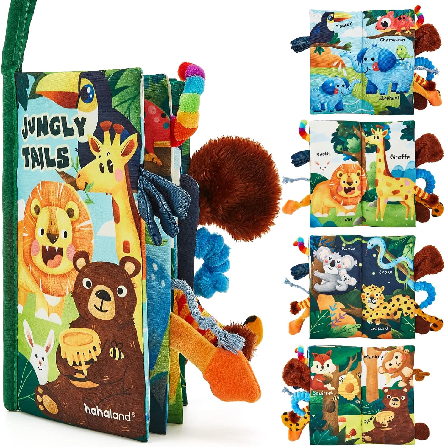 hahaland Baby Books 0-12 Months Touch Feel Learning Toy