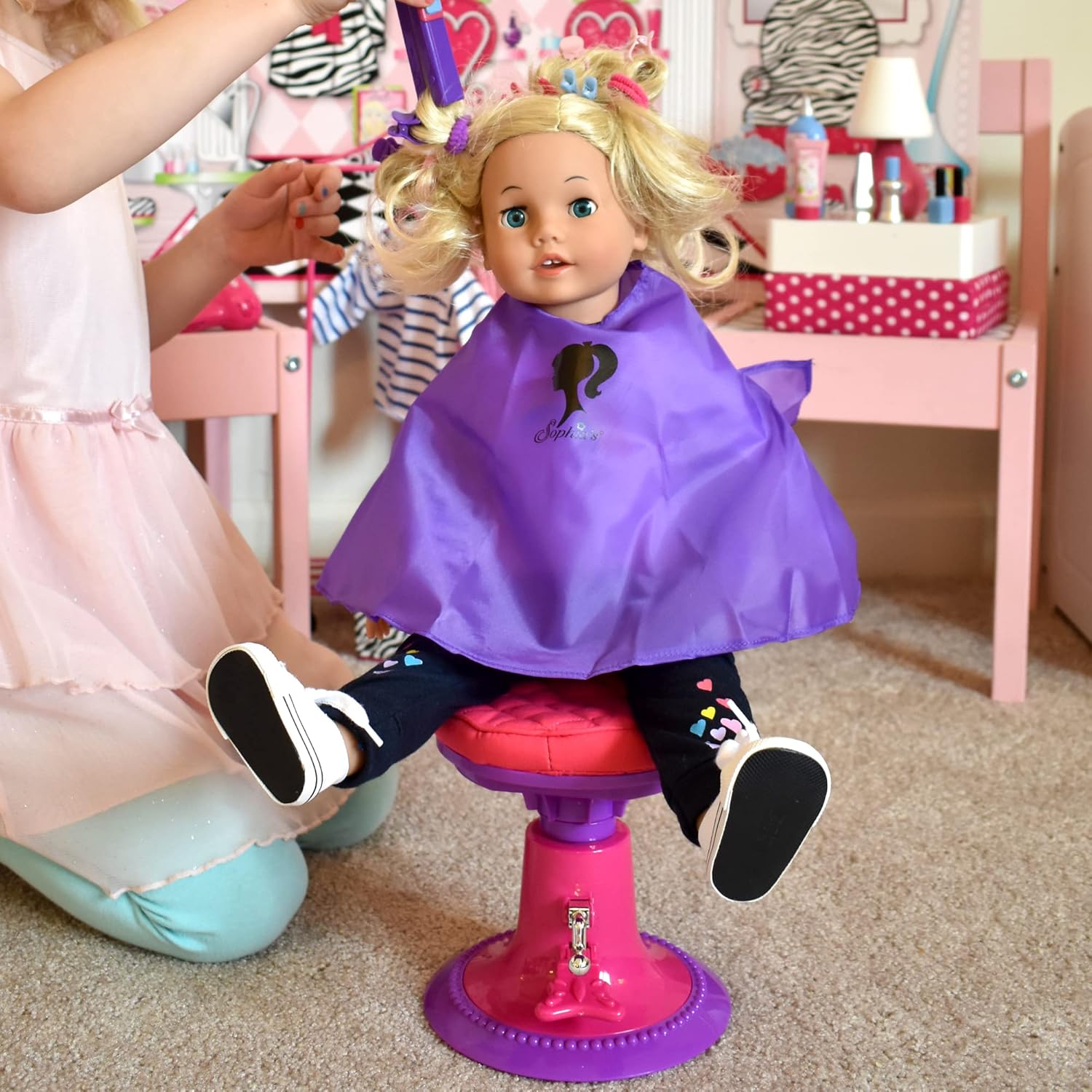 Sophias Hair Salon 30-Piece Set for 18 Dolls