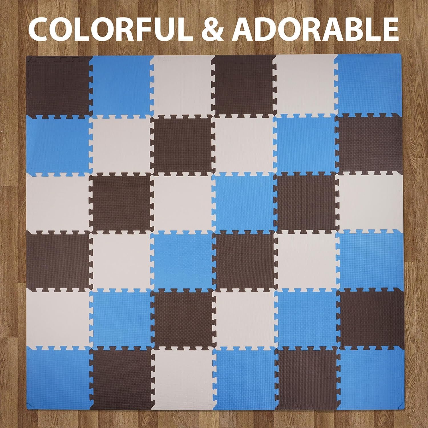 BalanceFrom Puzzle Play Mat Set - 36 Tiles Non-Slip Thick