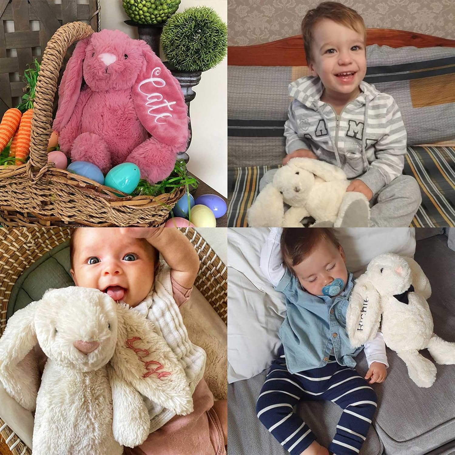 Personalized Plush Bunny with Childs Name