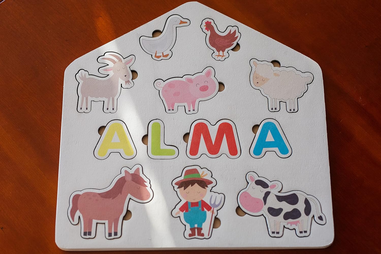 BeGenuine Wooden Name Puzzle for Kids