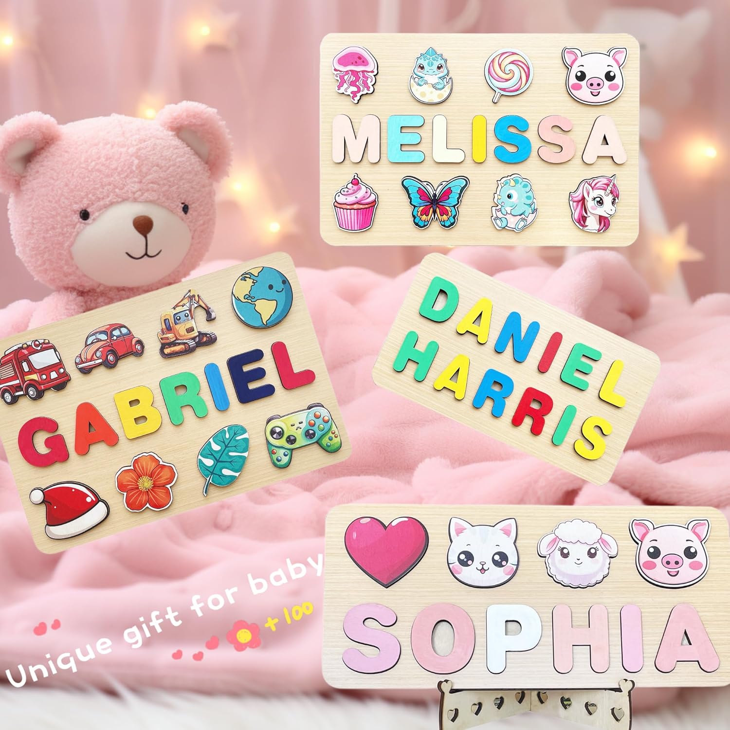 Personalized Name Puzzle for Toddlers 1-3 1