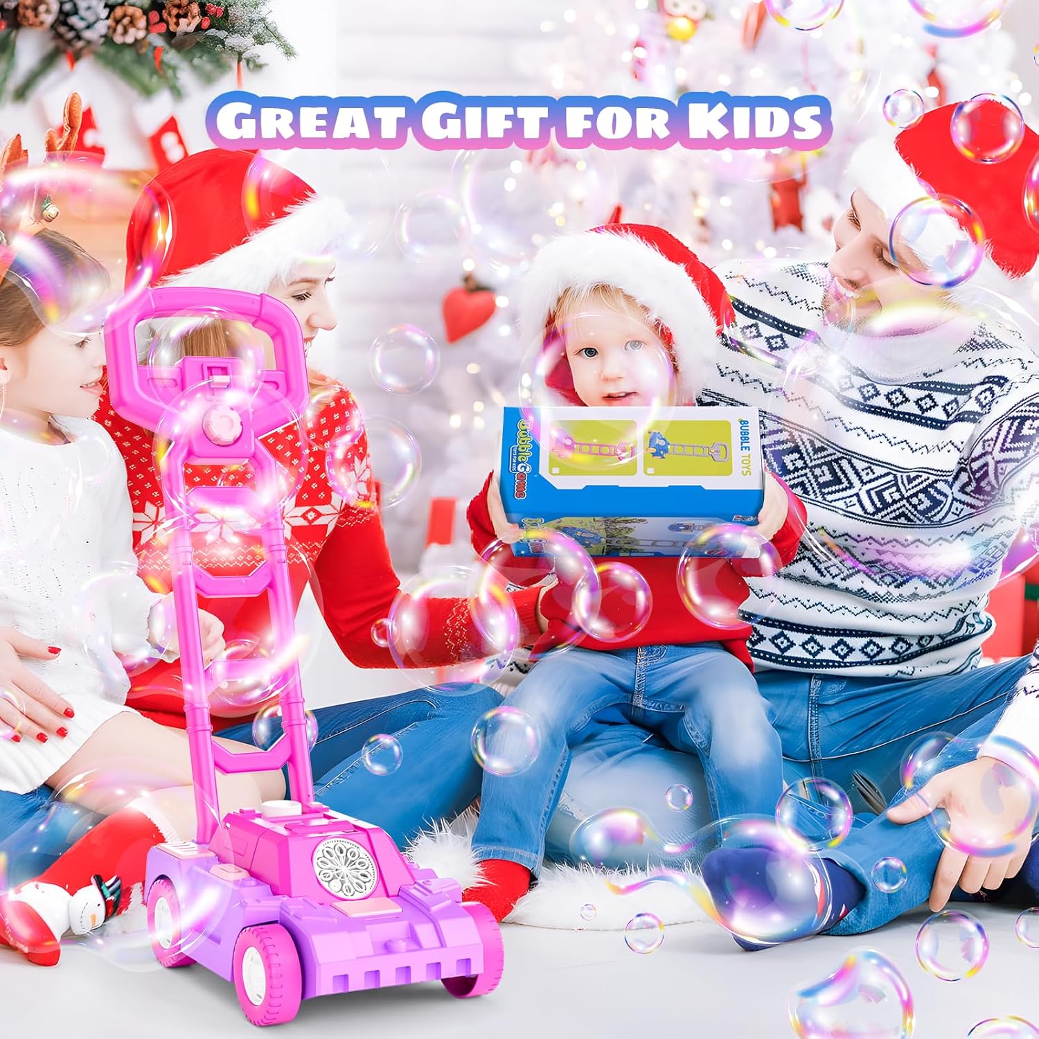 SHCKE Bubble Lawn Mower for Toddlers 1-3 Years 1