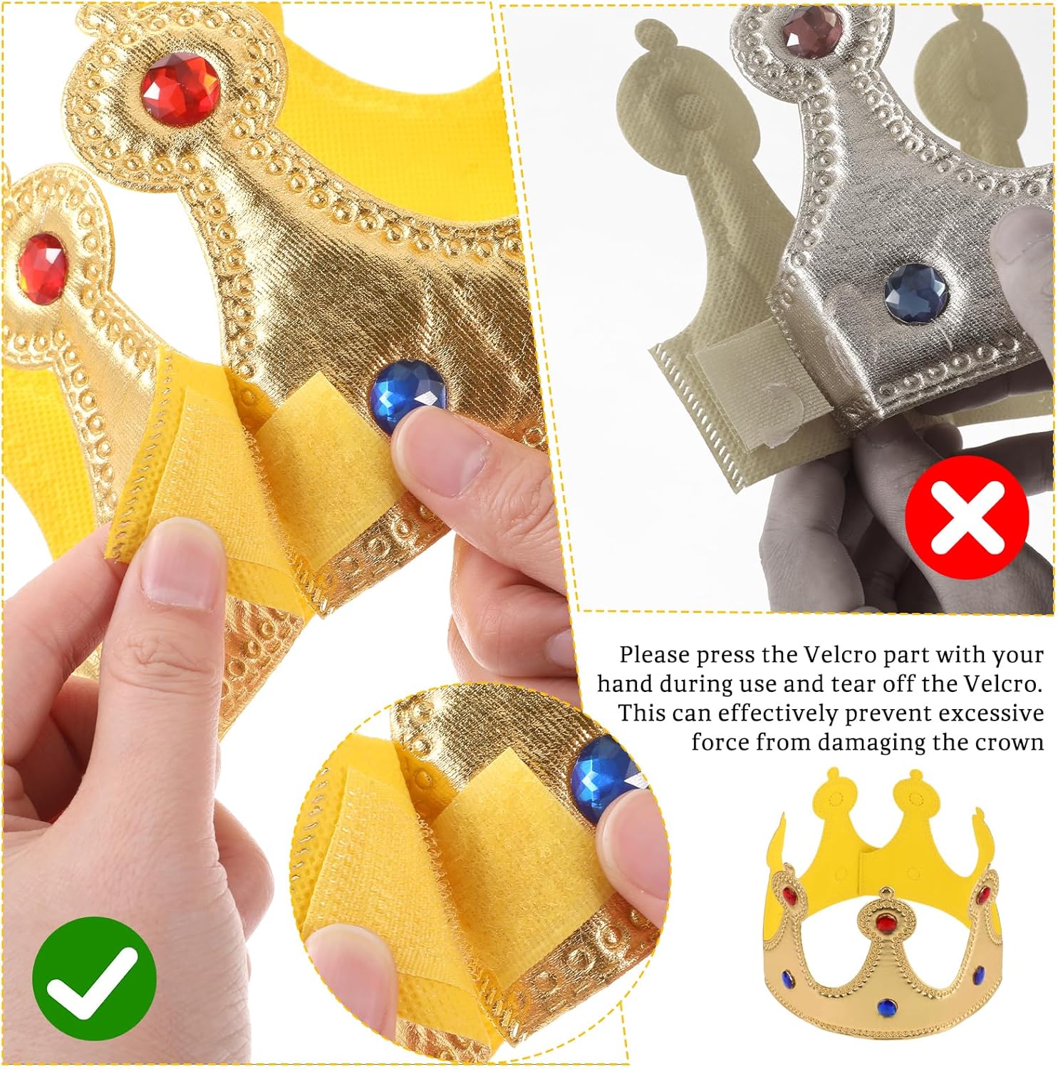 Prince Golden King Crown Birthday Party Hat 1