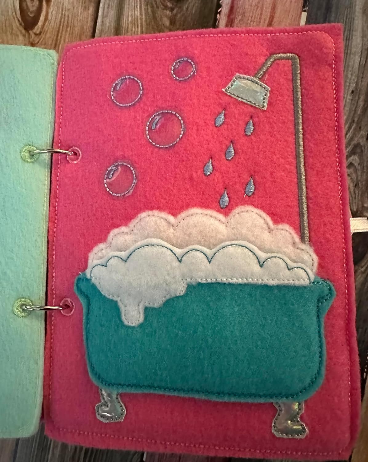Handmade Portable Felt Dollhouse Book for Kids