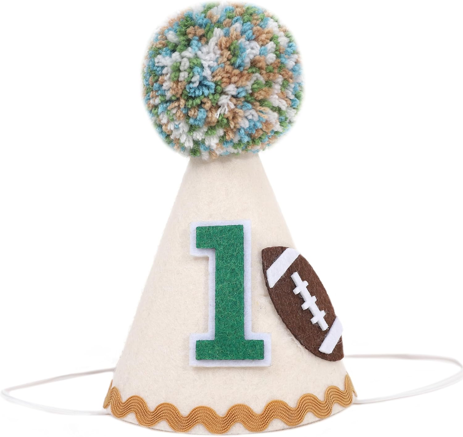 1st Birthday Football Party Hat for Boys