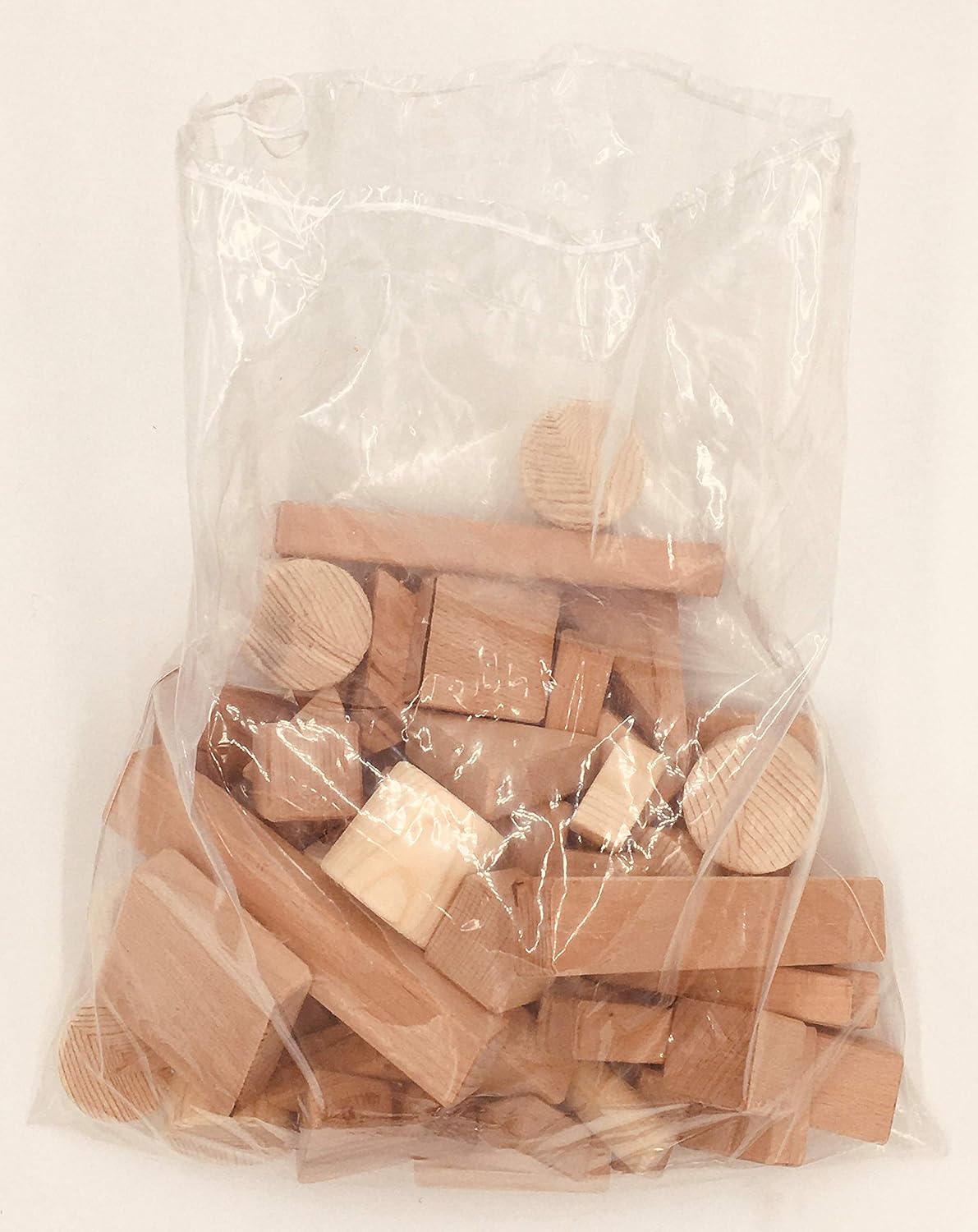 Wooden Toy Building Blocks Set of 60