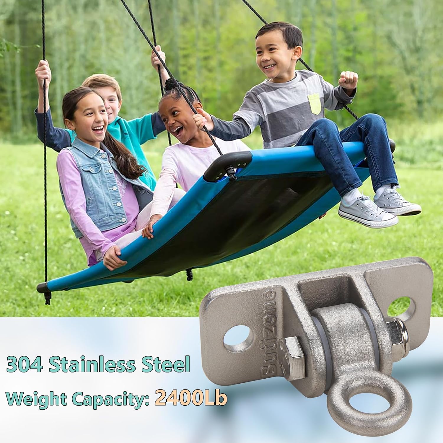 Butizone Heavy Duty Swing Hangers 304 Stainless Steel Set of 2 1