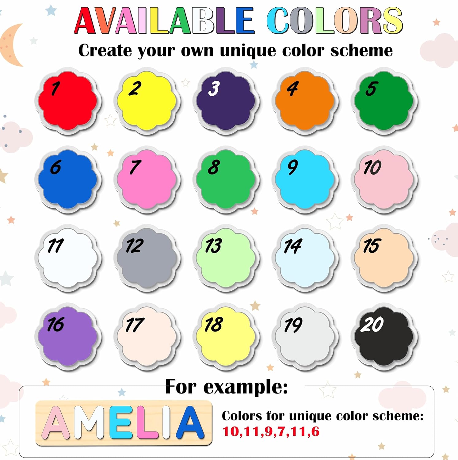 Personalized Wooden Name Puzzle for Kids 1