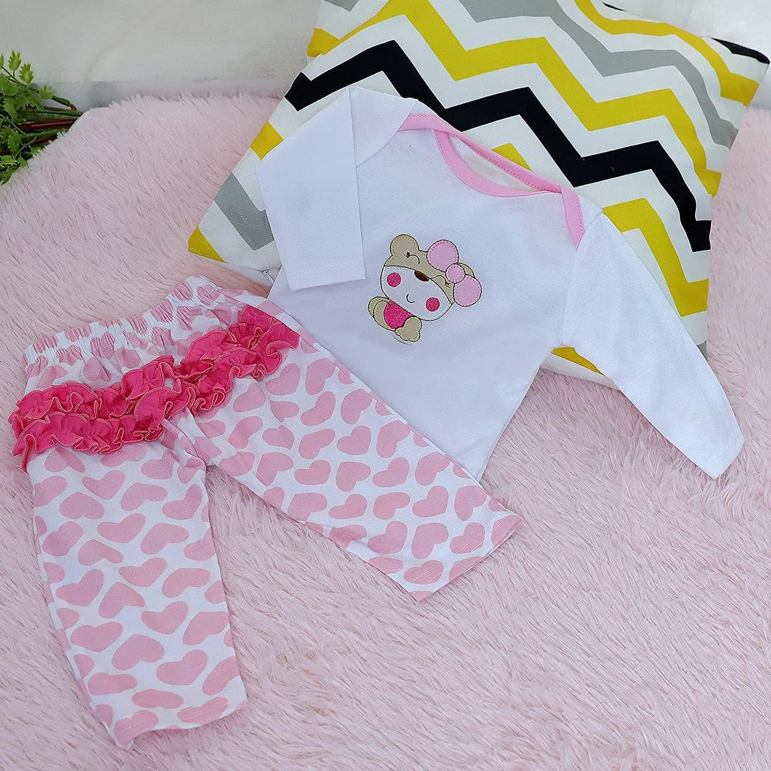 Reborn Baby Doll Clothes 4pcs Set for 17-22 Inch Girl