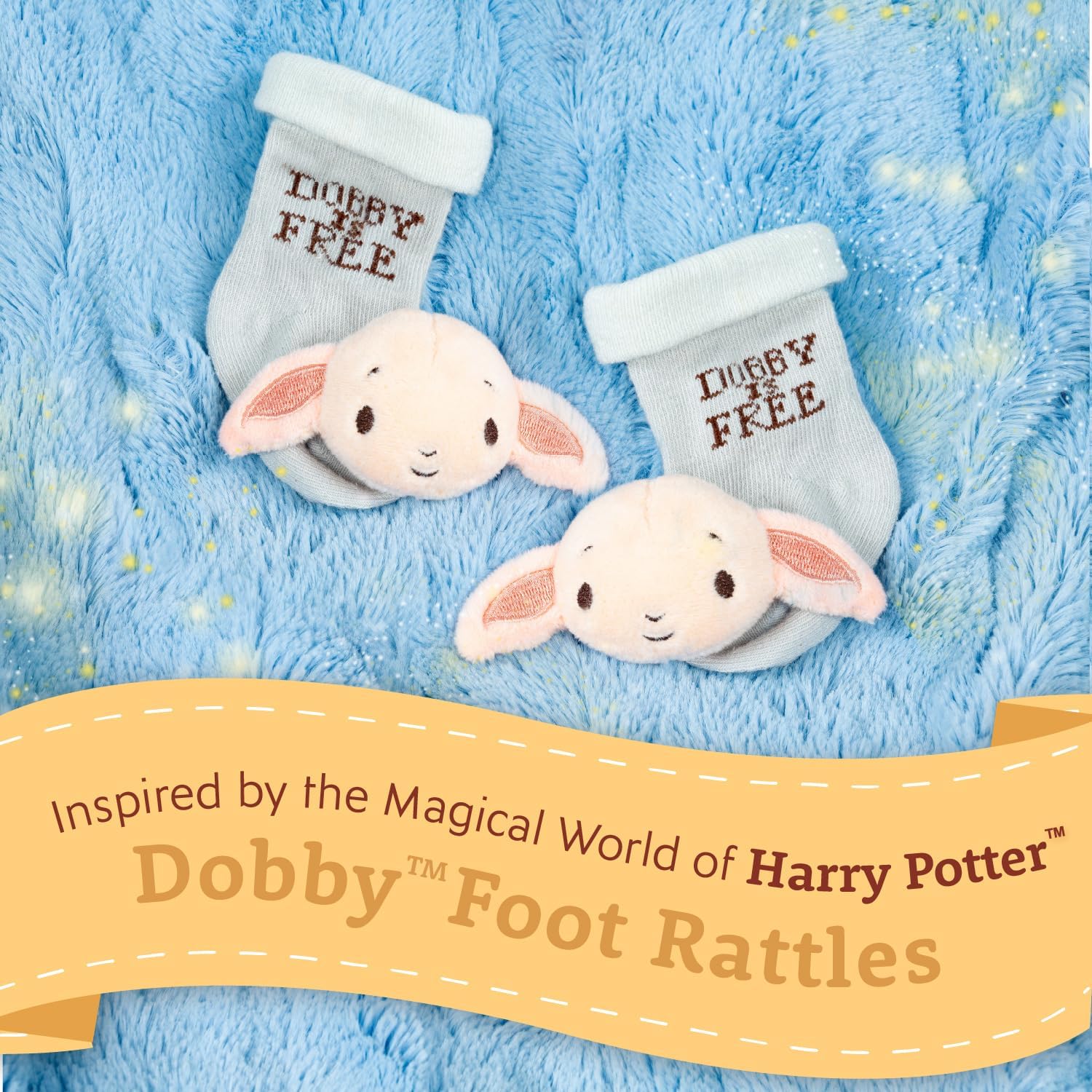Kids Preferred Harry Potter Dobby Socks with Rattle