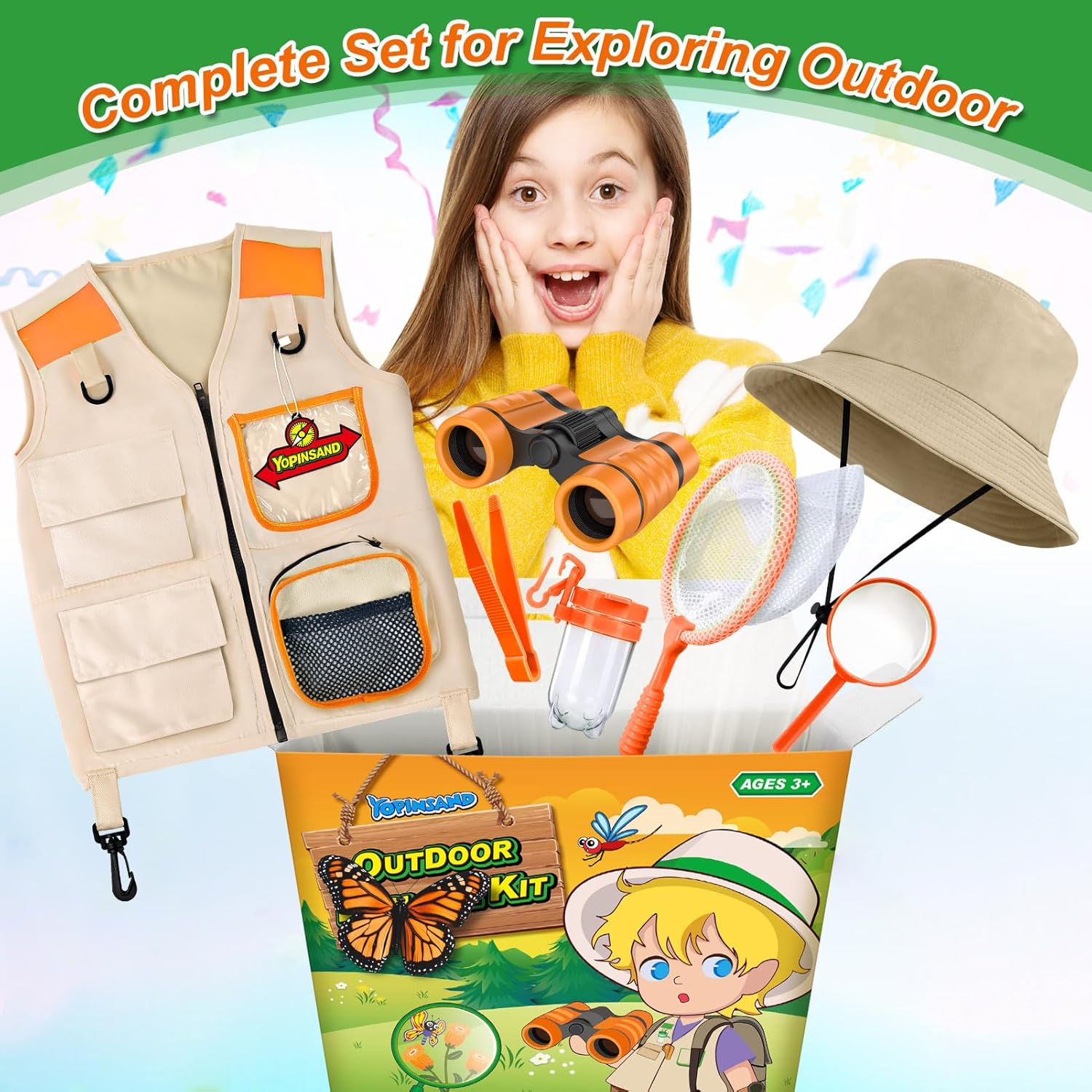 Kids Explorer Kit Bug Catcher Set for 3-12 Years Old
