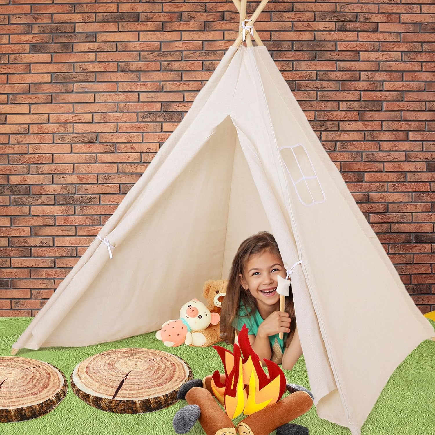 Kigley 27 Pcs Pretend Camping Play Set for Kids