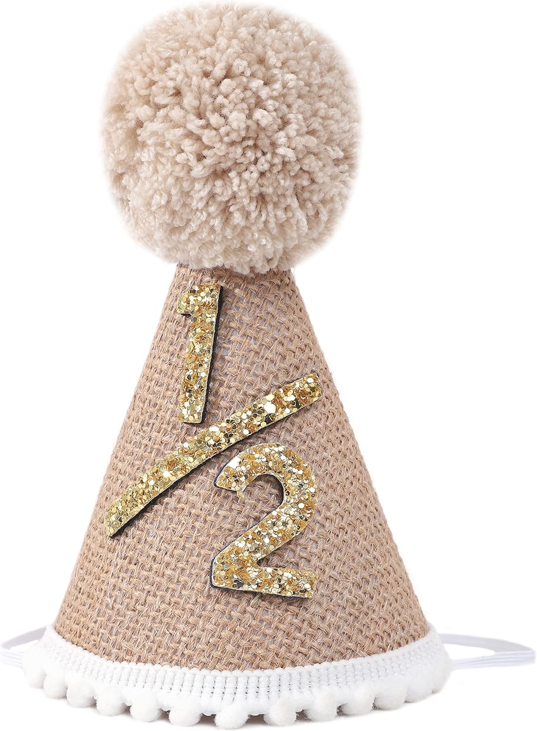WAOUH Half Birthday Baby Hat - Glitter Crown for 6 Month Celebrations