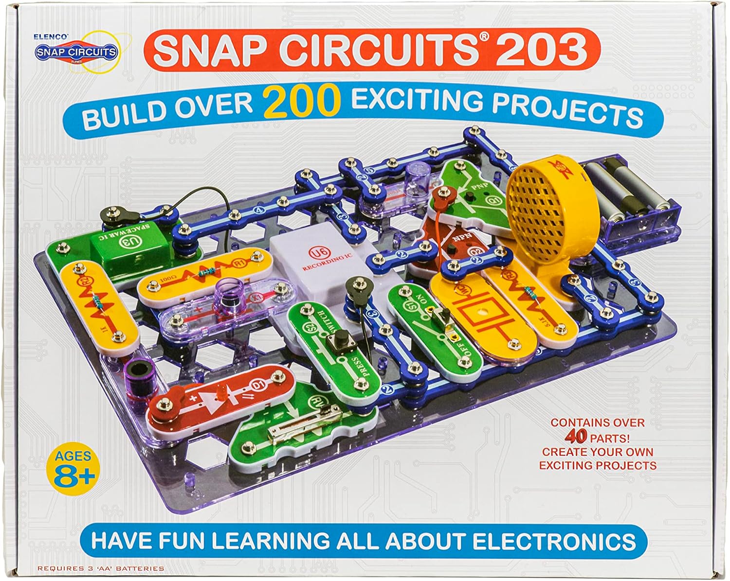 Snap Circuits 203 Electronics Kit 200 STEM Projects