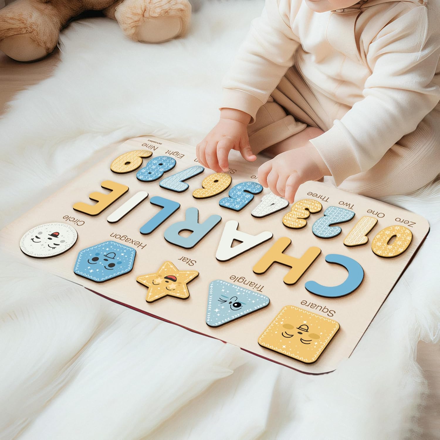 Personalized Wooden Name Puzzle for Kids Educational Toy