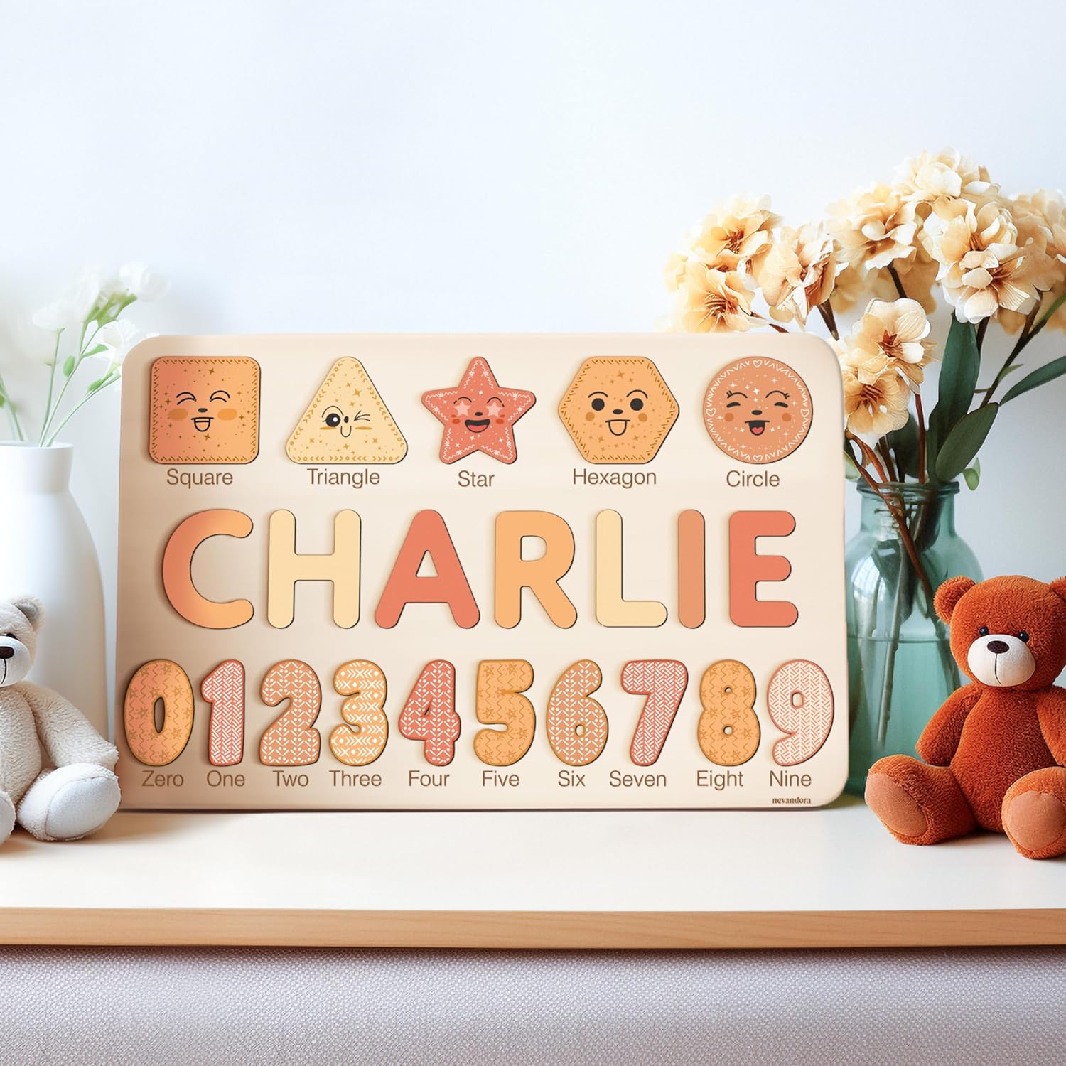 Personalized Wooden Name Puzzle for Kids Educational Toy