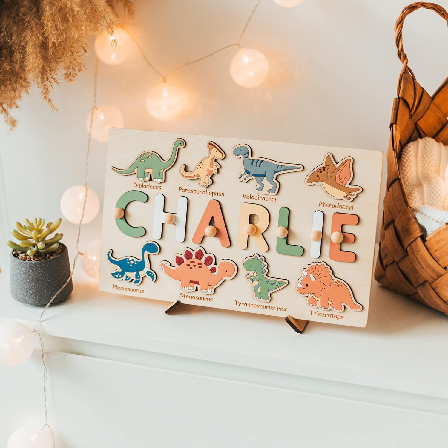 Dinosaur Name Puzzle for 1 Year Old