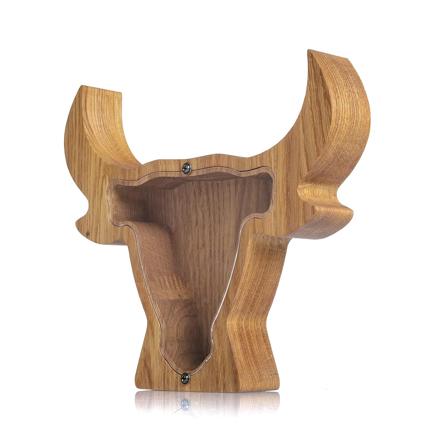 Bull Wooden Piggy Bank Montessori Waldorf Toy 2 Sizes