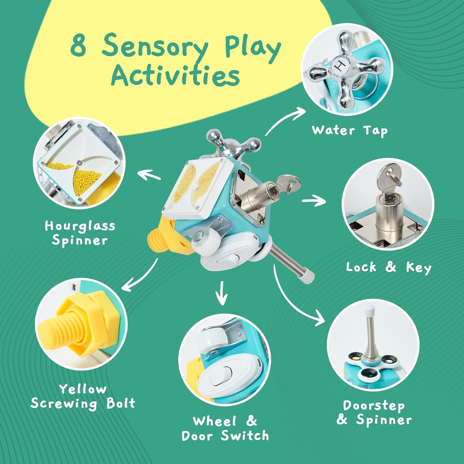Jumble Dream Busy Cube Sensory Toy for Toddlers