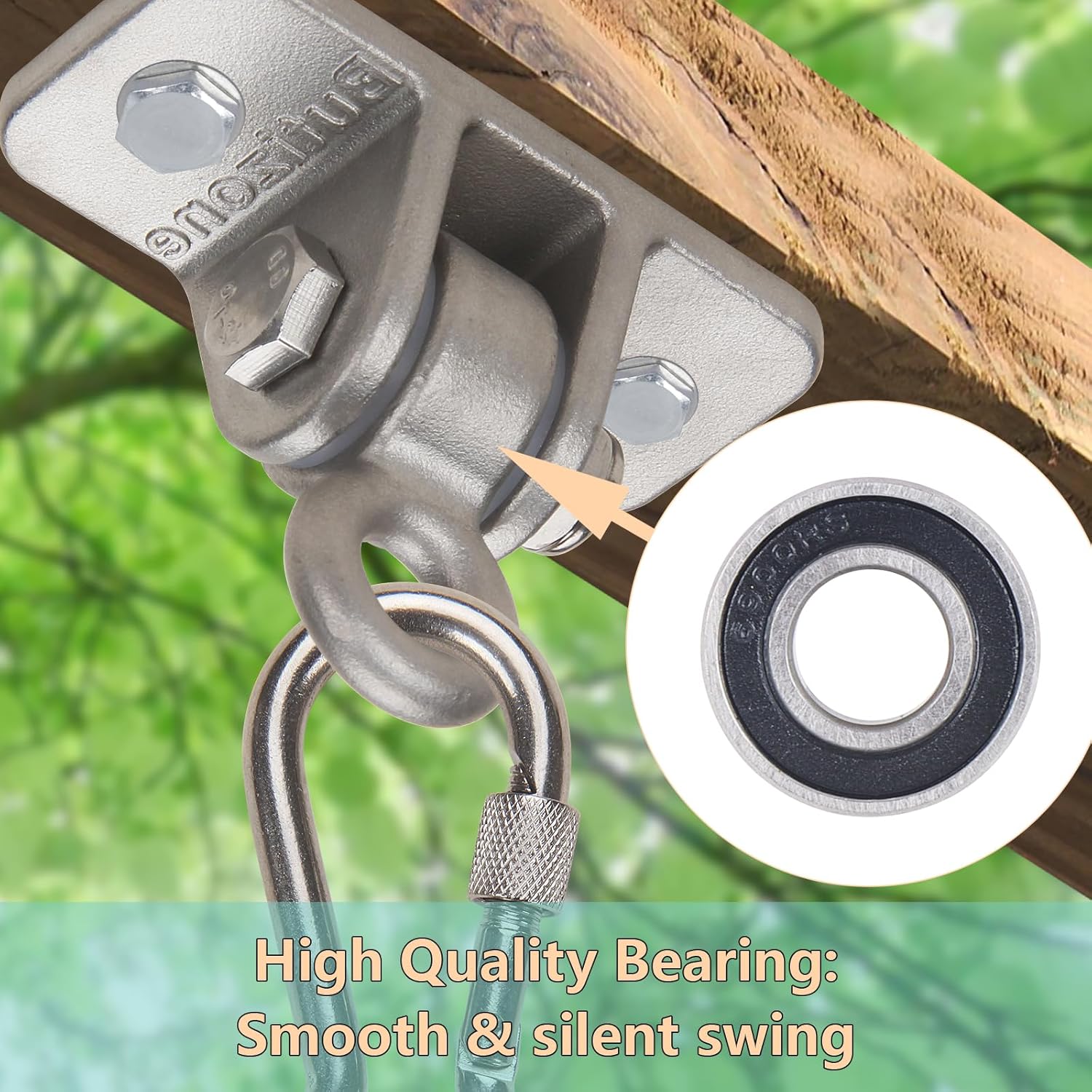 Butizone Heavy Duty Swing Hangers 304 Stainless Steel Set of 2 1