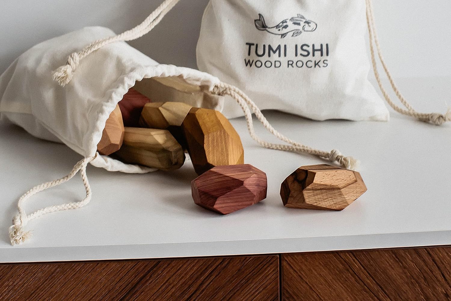 Tumi Ishi 11 Piece Natural Wood Rock Set