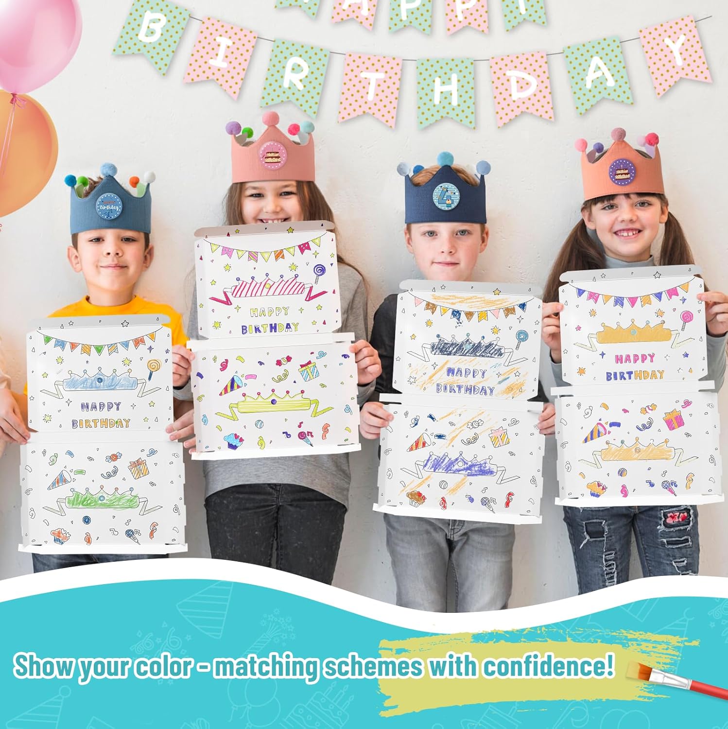 Ulibanner Reusable Birthday Crown with Numbers