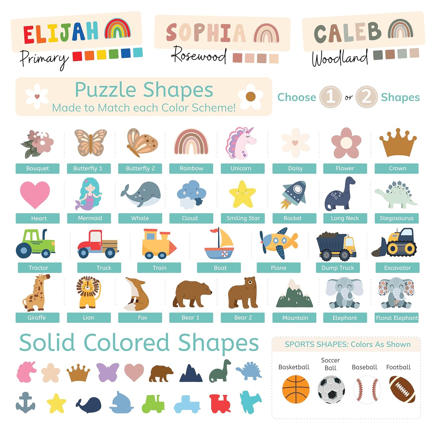 Personalized Wooden Name Puzzle for Kids Handmade in USA