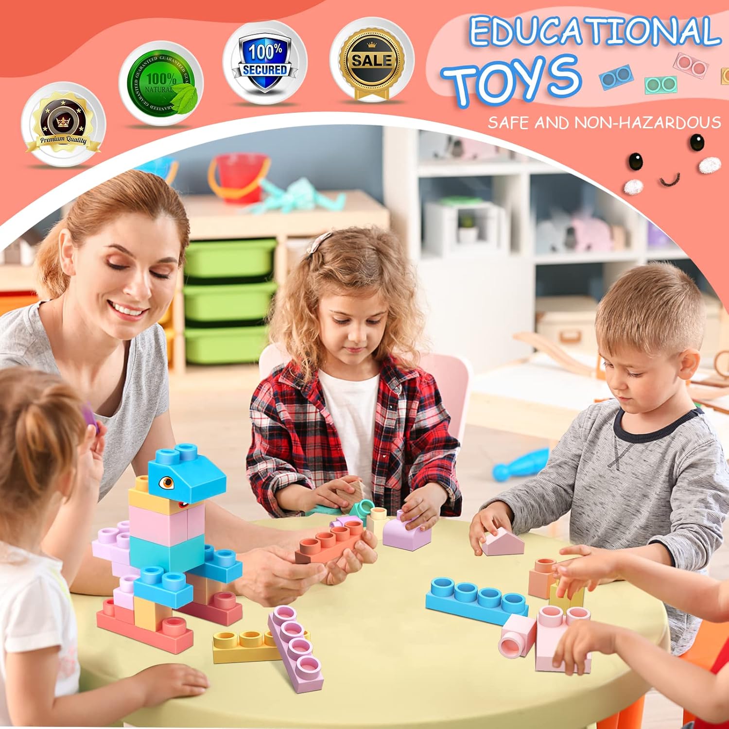 Chenxuanbro STEM Soft Building Block Set for Kids