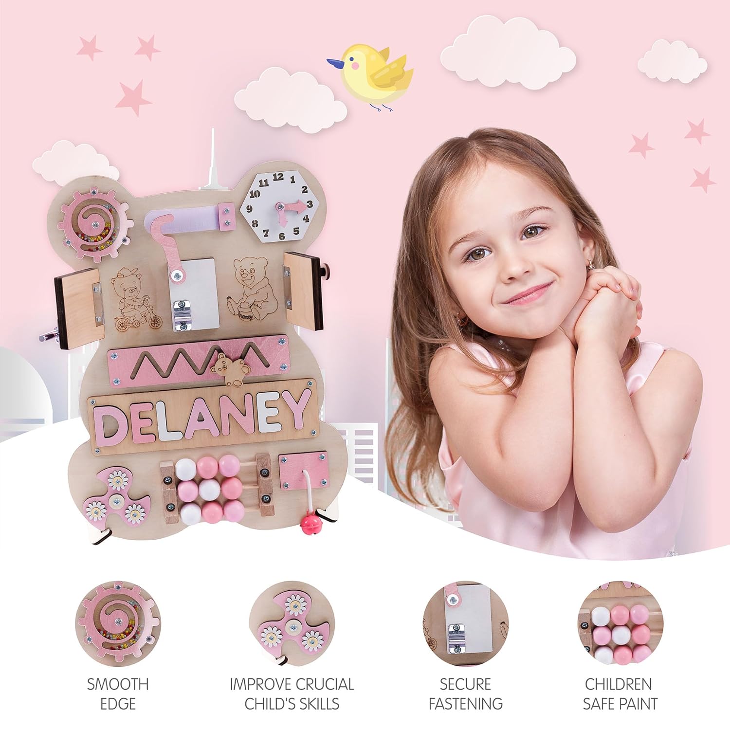 Nabytok Customized Name Puzzle for Toddlers
