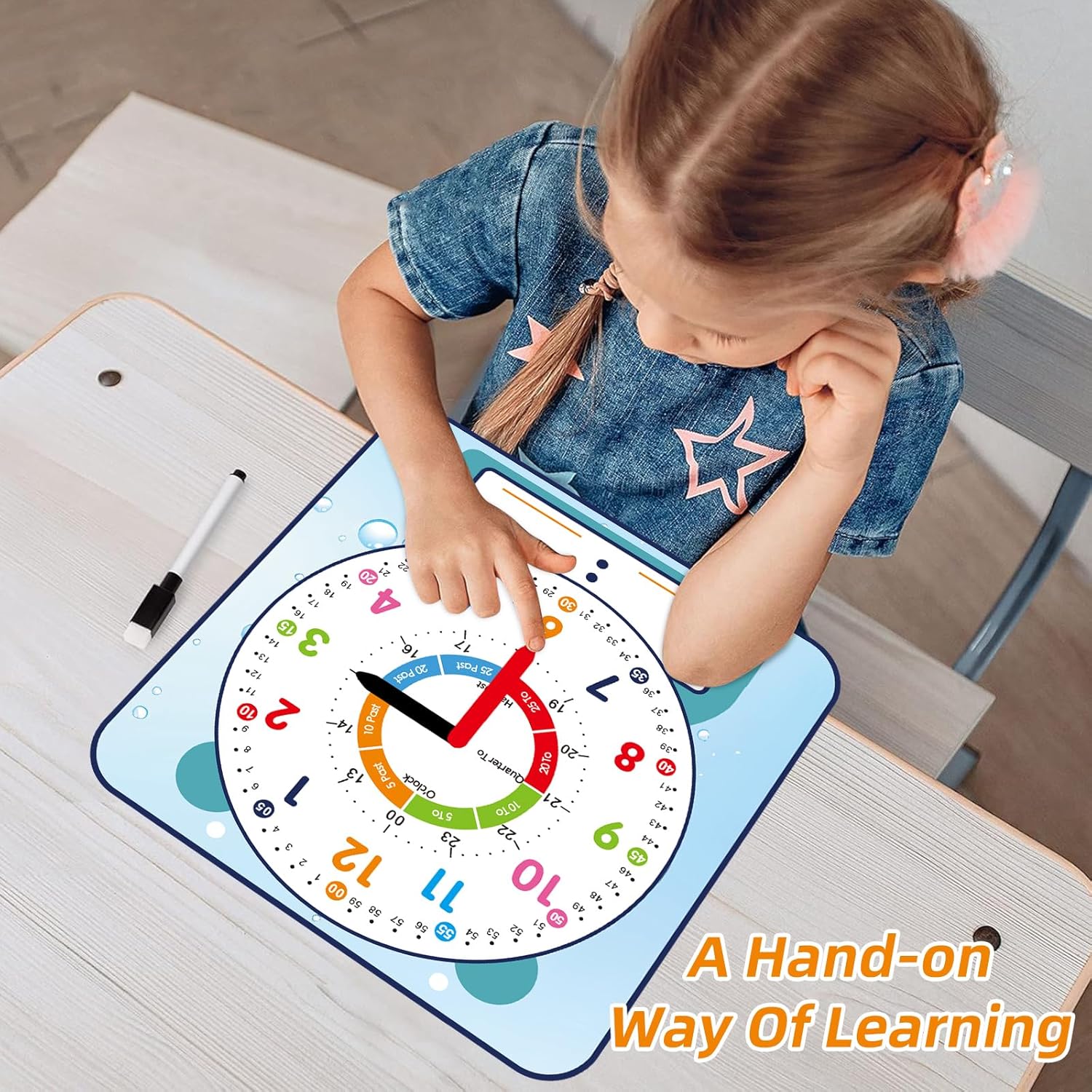 Cute Style 12 Magnetic Writable Teaching Clock