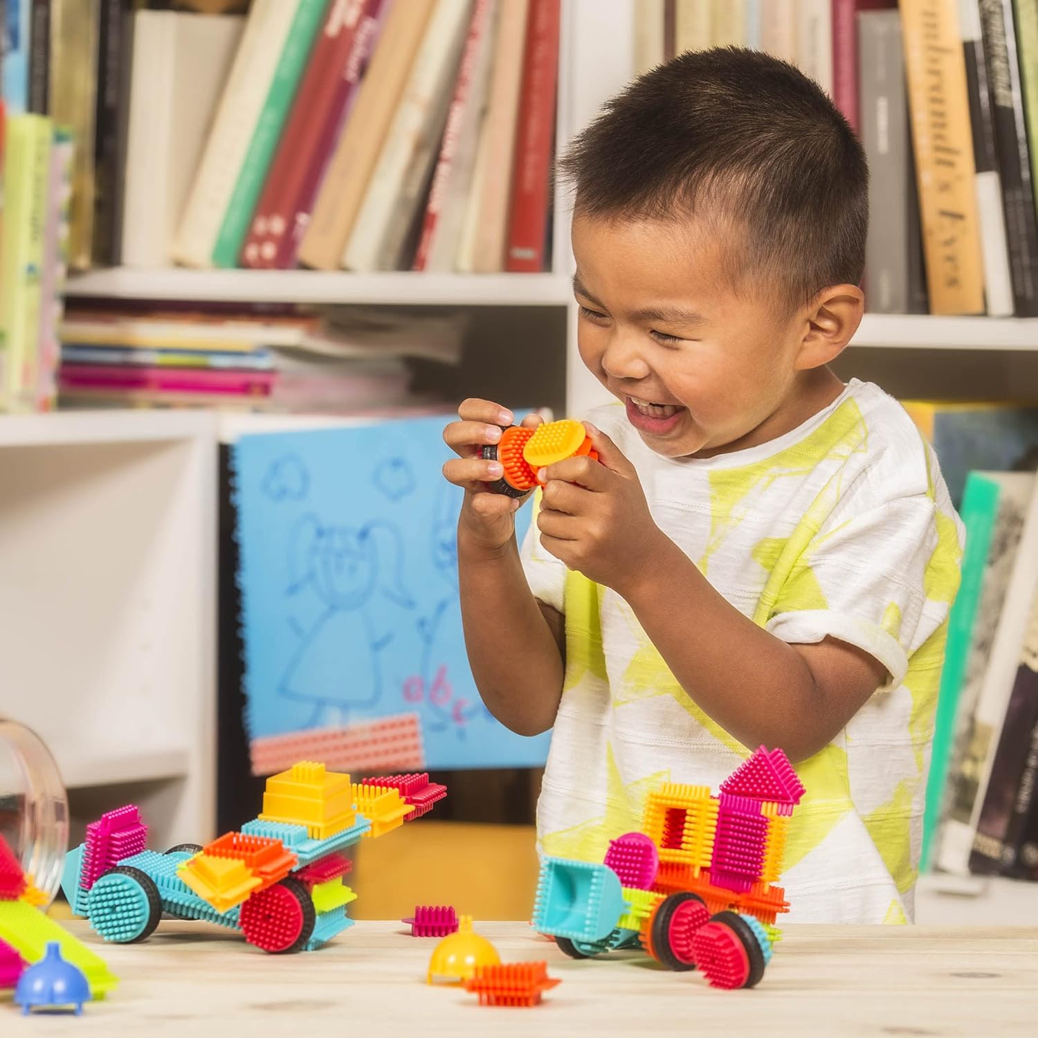 Battat Bristle Blocks - 80pc STEM Building Set for Kids 2