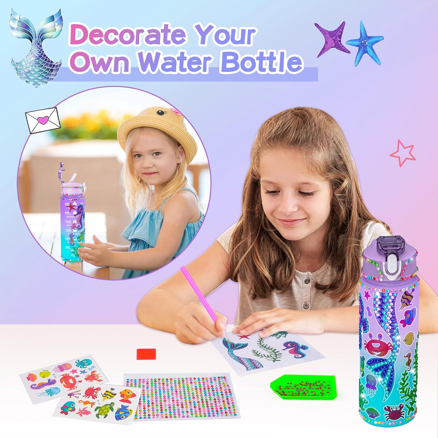 Cherry Tale Mermaid Gift Set for Girls 4-10