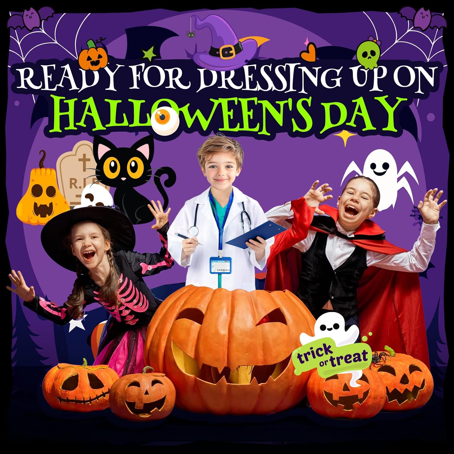 Joycover Doctor Costume for Kids 3-12 1