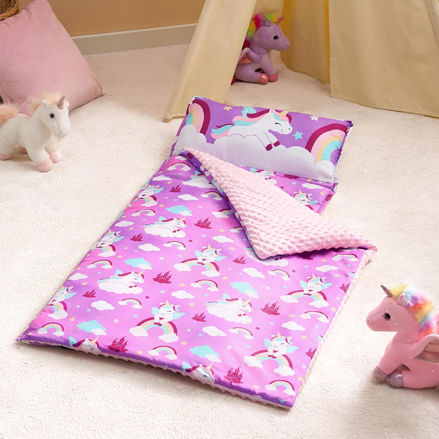 Joiedomi Toddler Nap Mat with Pillow and Blanket 1
