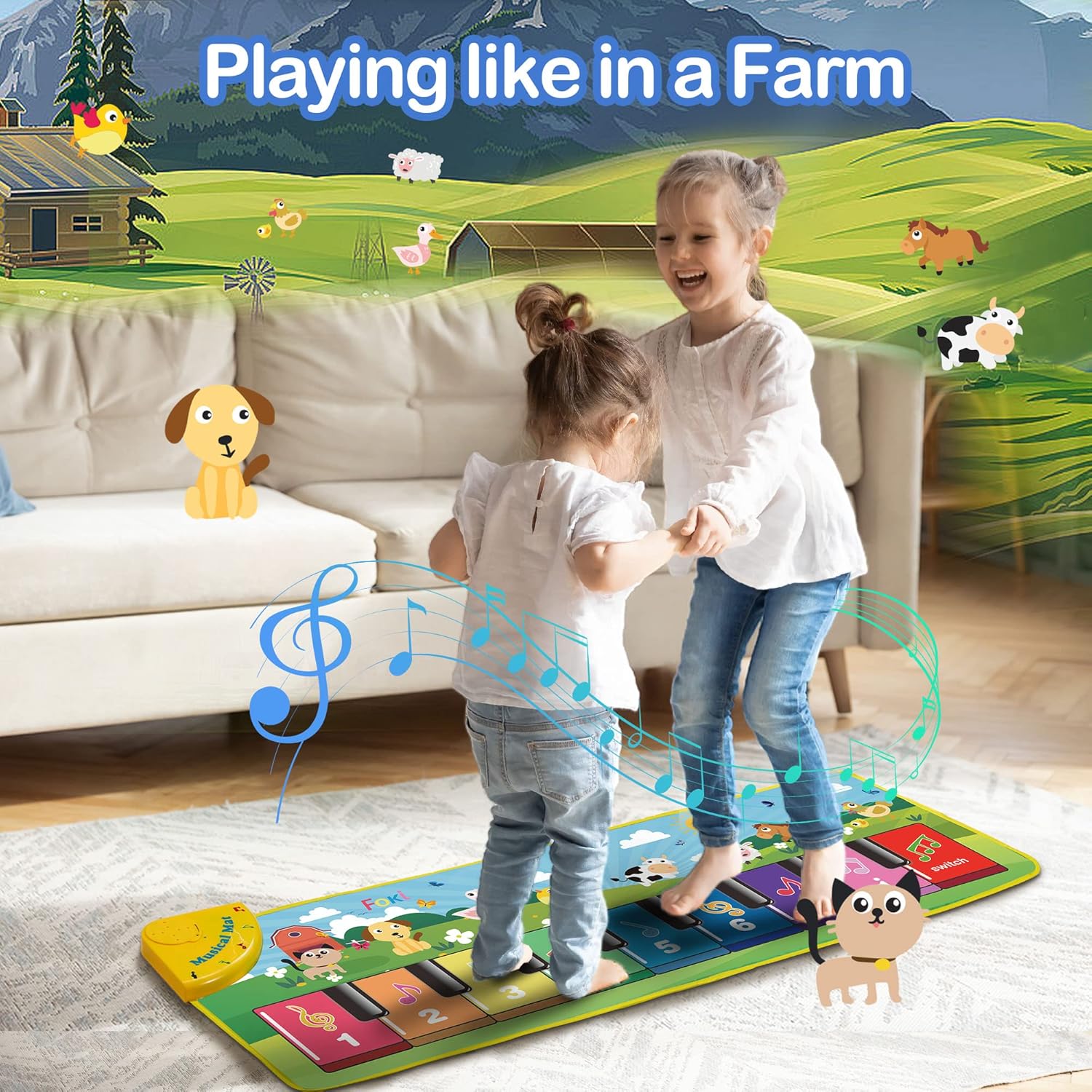 Foki Floor Piano Mat for Toddlers 1-5 Years