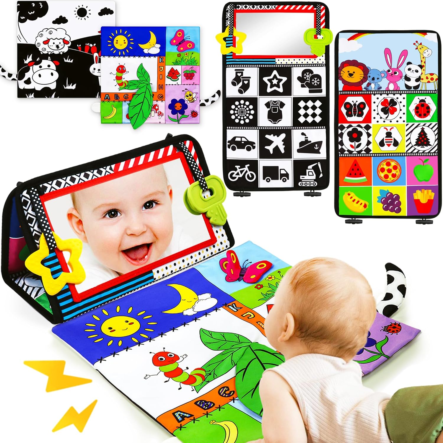 Keysense Baby Mirror Tummy Time Toy 0-6 Months