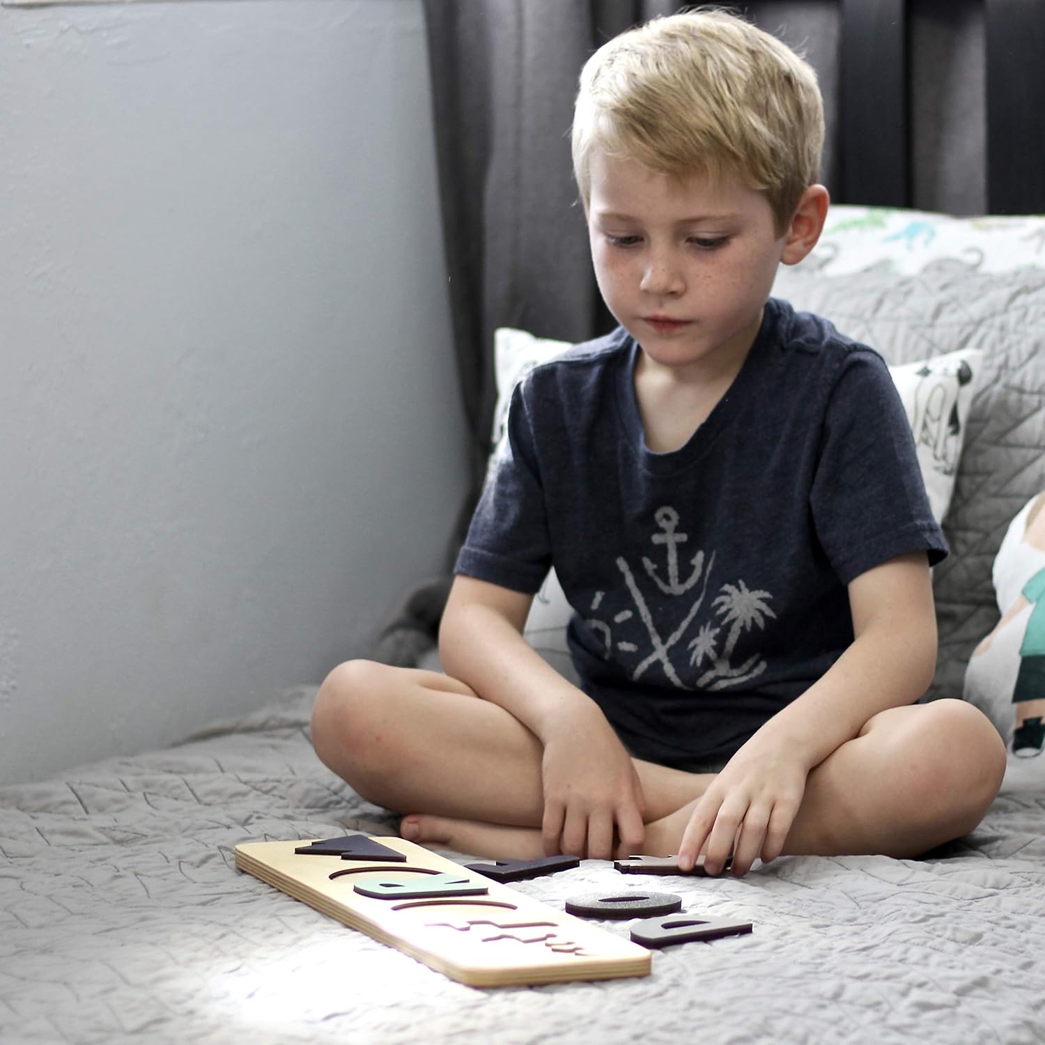 Personalized Wooden Name Puzzle for Kids USA Made