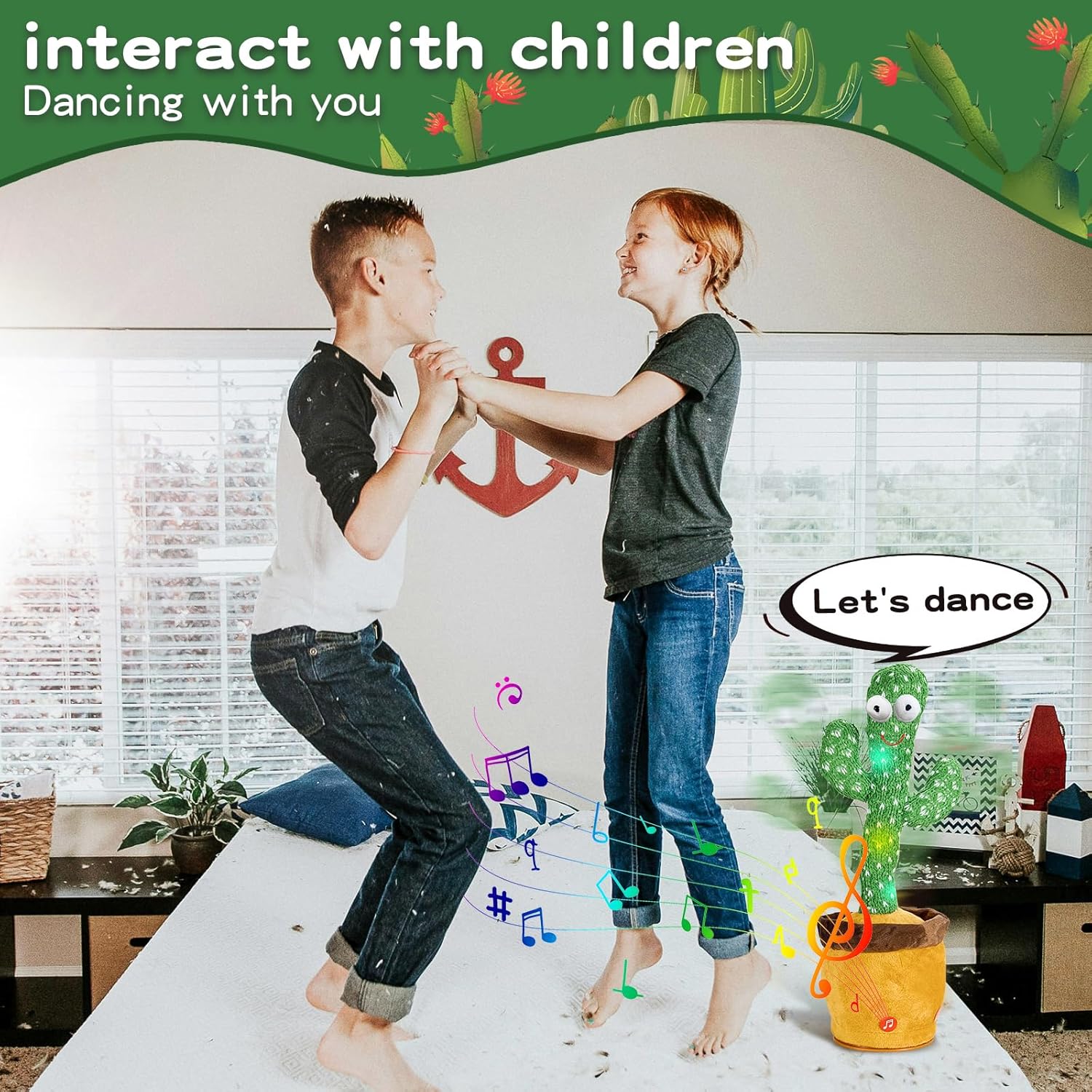 Dancing Talking Cactus Toy with 120 Songs