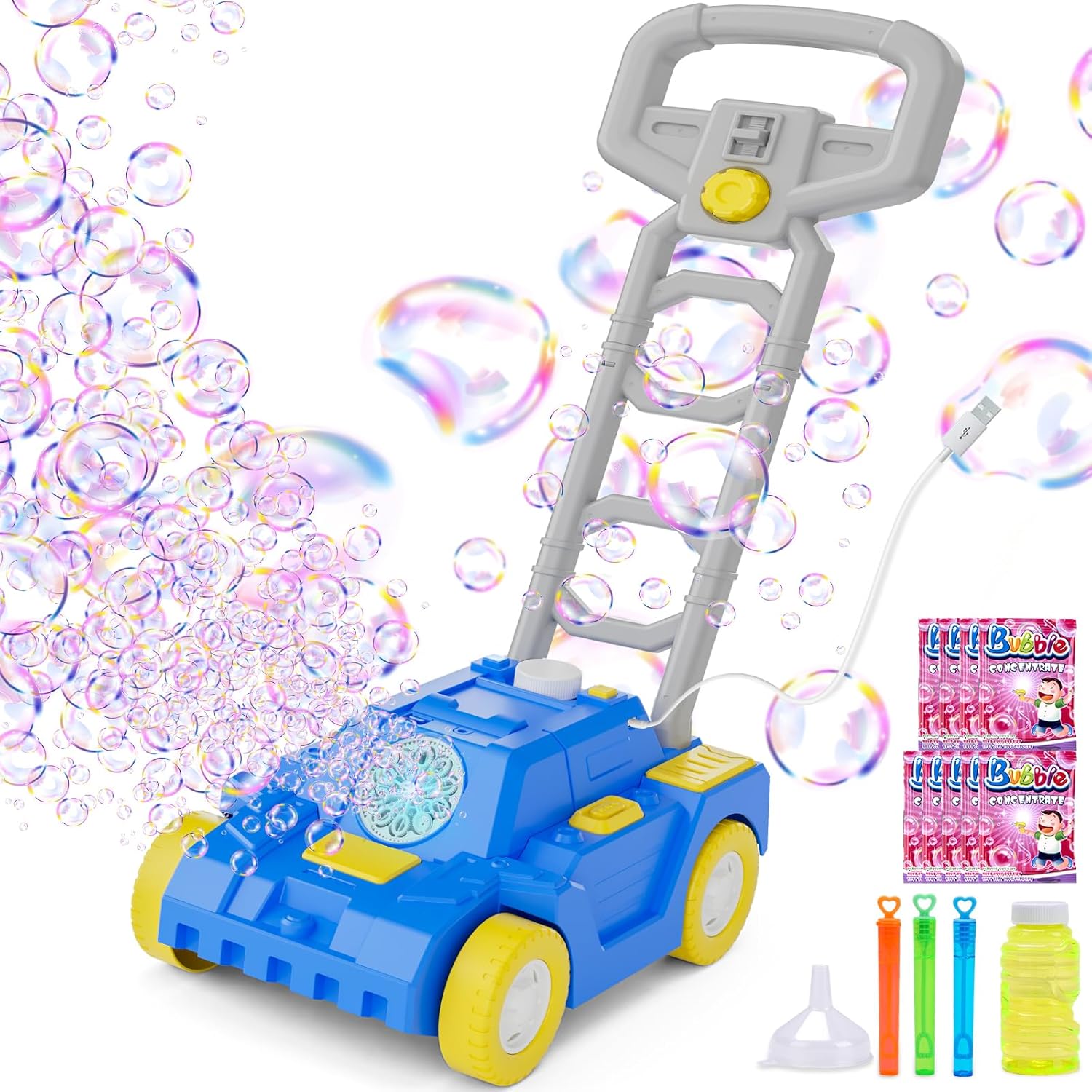 SHCKE Bubble Lawn Mower for Toddlers 1-3 Years