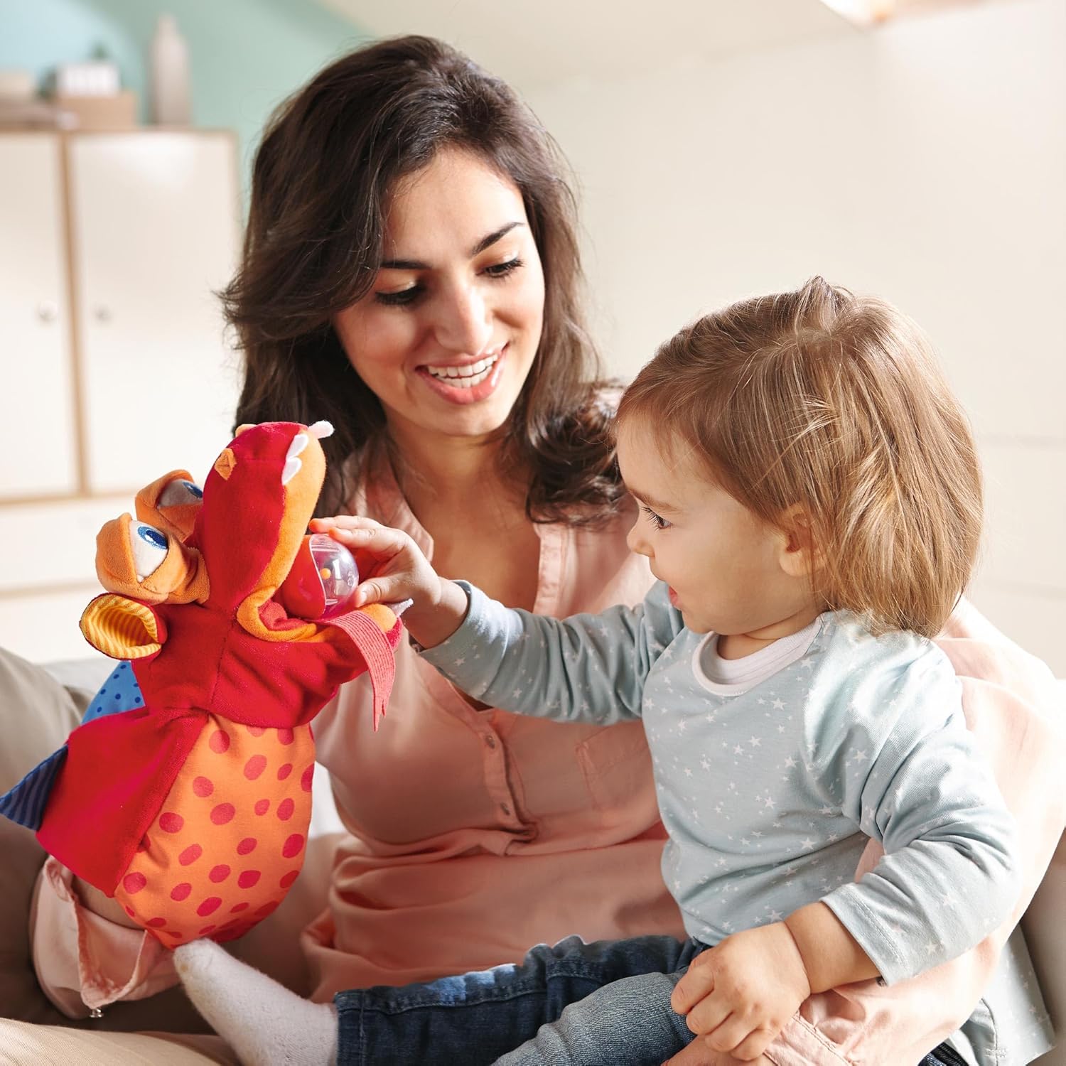 HABA Eat It Up Dragon Hand Puppet for Kids