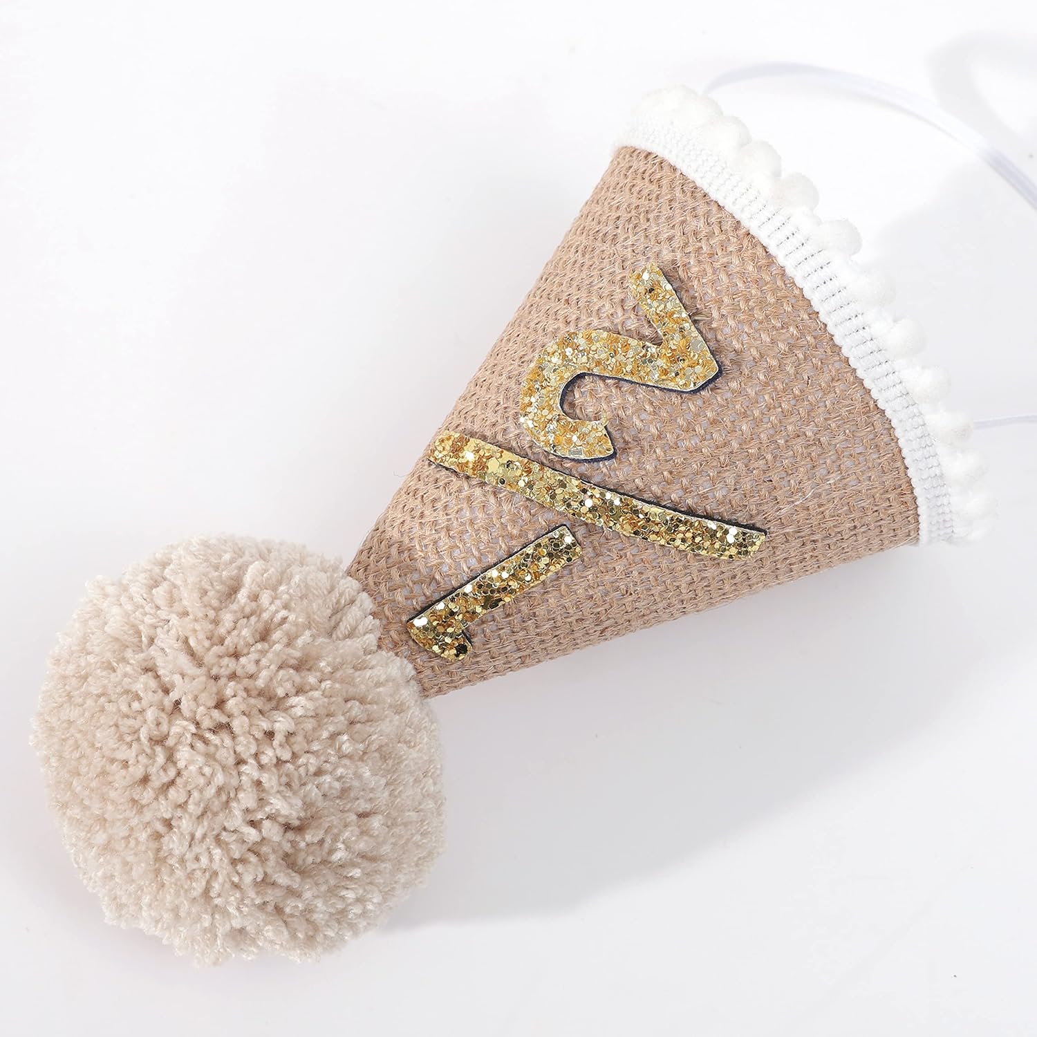 WAOUH Half Birthday Baby Hat - Glitter Crown for 6 Month Celebrations
