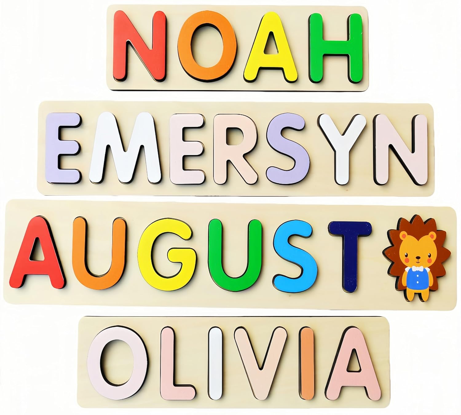 Personalized Wooden Name Puzzles for Kids