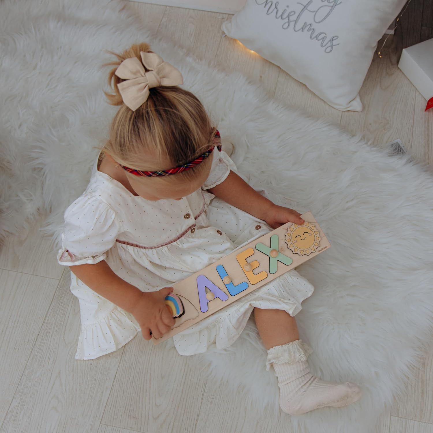Personalized Wooden Name Puzzle for Toddlers 1