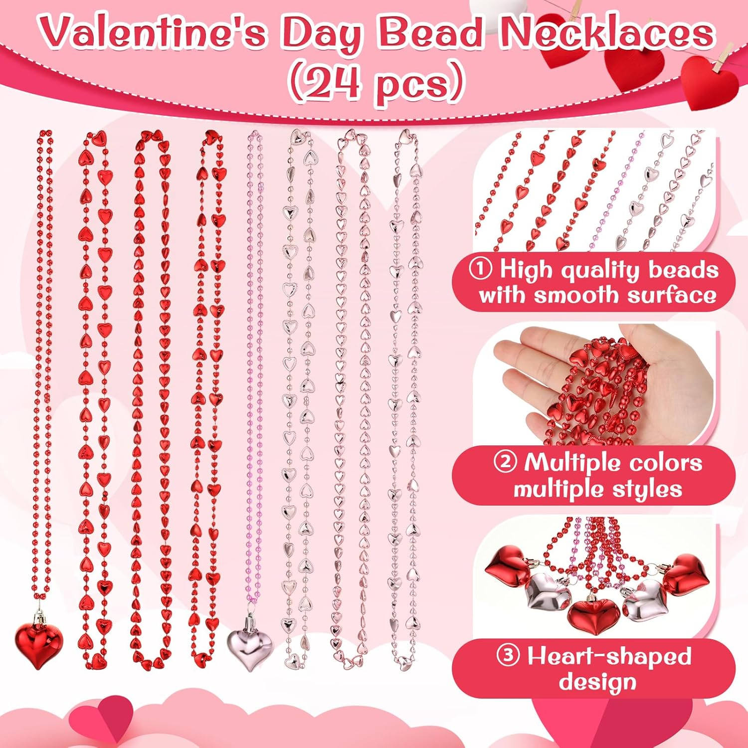 Ferreve Valentines Day Party Favors Set 48 Pcs