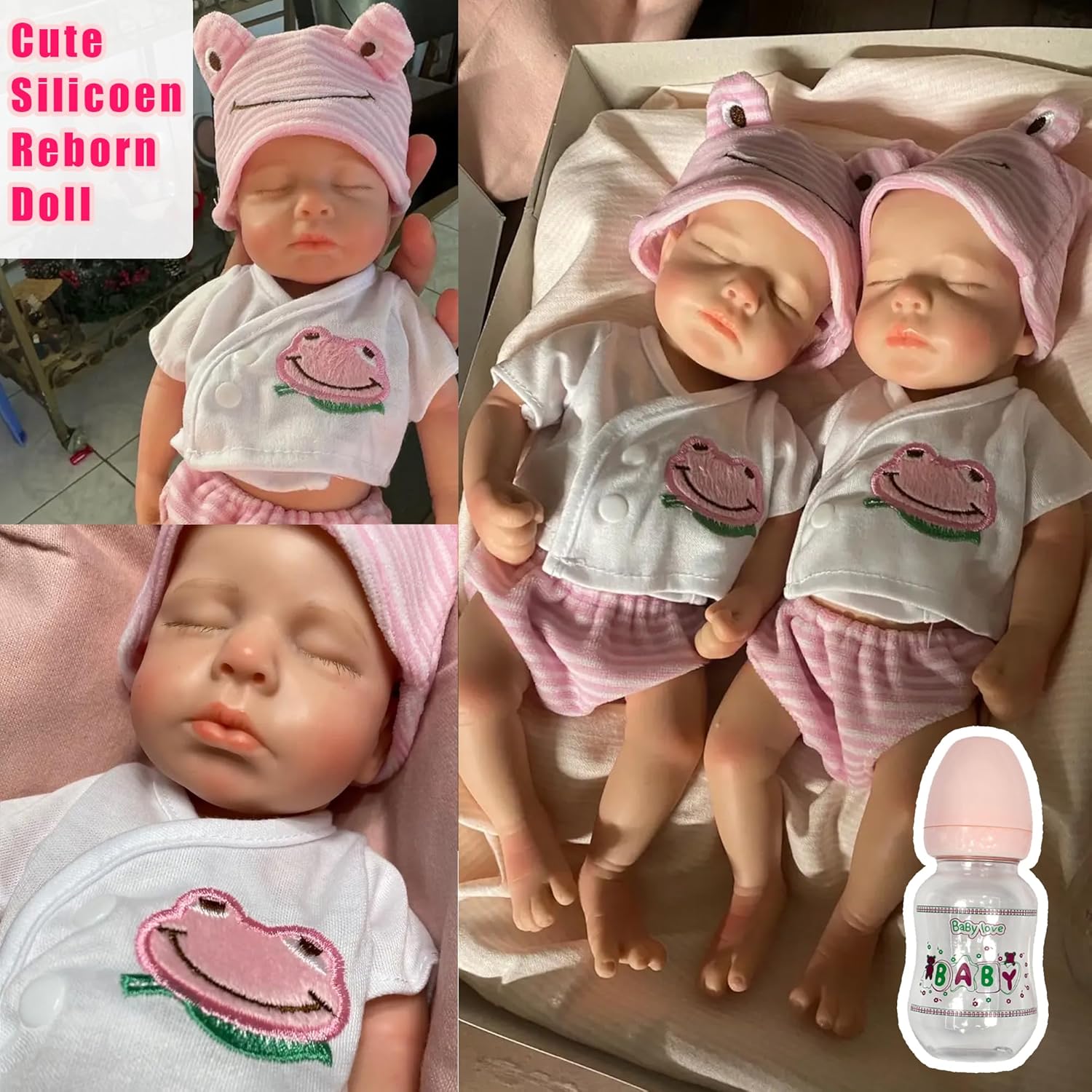 OtardDolls 33cm Reborn Baby Silicone Doll for Kids