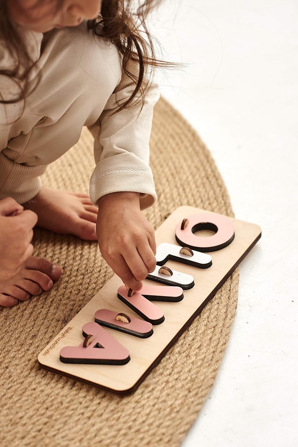Personalized Baby Name Puzzle With Pegs